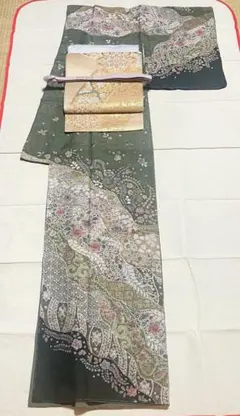 訪問着フルセット　辻ヶ花　絞り　金彩　正絹　しつけ糸付き 2025年最新】訪問着フルセット 辻ヶ花の人気アイテム - メルカリ