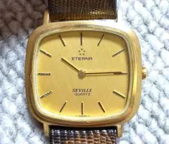 稼動品激レア】ETERNA SEVILLE メンズ腕時計 クォーツ ゴールド - メルカリ