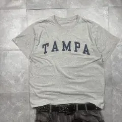 y2k 00s vintage 短丈ヴィンテージカレッジロゴTシャツアメカジ　Lのサムネイル