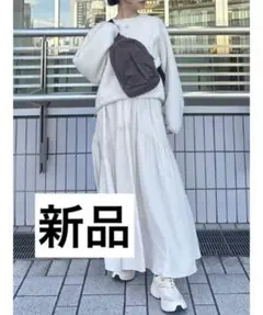 LOUNIE　ルーニィ　ストライプフレアスカート　38　今期夏物　試着のみ LOUNIE ルーニィ ストライプフレアスカート 38 今期夏物 試着のみ