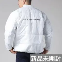 LIGHT WEIGHT WARM NYLON JACKET - WHITE M