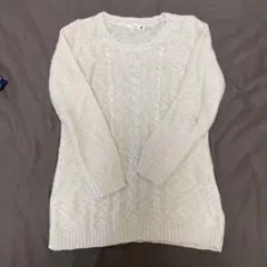 earth music&ecology アイボリー ニットセーター