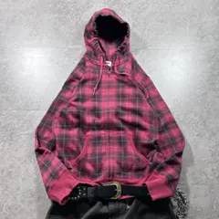 00s OLD UNIQLO double-zip hoodie Y2K 短丈◎