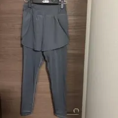 トレーニングウェア　ショートパンツ一体型レギンス ダークグレー　サイズM