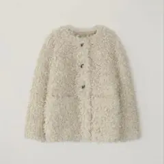 【ほぼ未使用】ohotoro Aries ファーコート アイボリー FREE aries fur coat | OHOTORO