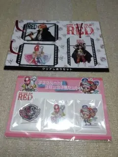 ONE PIECE FILM RED クリアしおり アクリルminiブロック