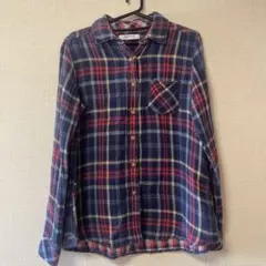 BACKNUMBER バックナンバー　シャツ　チェック　ブラウス　S