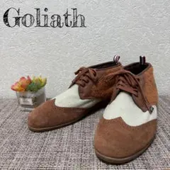 Goliathブーツ チャッカブーツ スニーカー ウィングチップ メンズ 本革