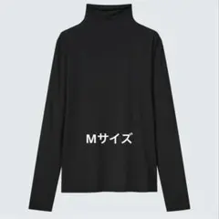 UNIQLO エアリズム UVカットハイネックTシャツ M ブラック