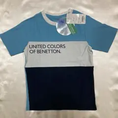 新品　BENETTON ベネトン Tシャツ ブルーのサムネイル