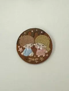 サンリオ刺繍缶バッジ リトルツインスターズ キキララ