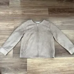 GLACIER ブラウン ジップアップジャケット S