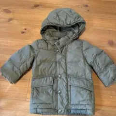 UNIQLO ベビー　ダウン　80 カーキ フード付きジャケット