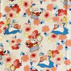 50cm アリス 白兎　ディズニー プリンセス　生地 シーチングラストです！