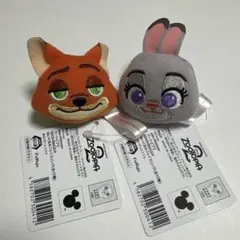 ズートピア2 ぬいぐるみフェイスリング ニック ジュディ