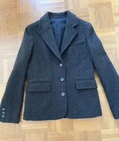 22SS マーガレットハウエル テーラードジャケット 紺 リネン混 美品 L 2025年最新】MARGARET HOWELL レディース テーラードジャケット