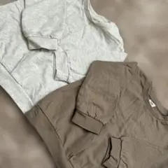 H&M オーガニックコットン トレーナー 2色セット