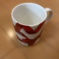 Francfranc 赤と白のストライプ マグカップ