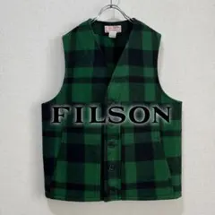 【超希少】FILSON マッキーノ　ウールベスト　グリーンチェック　38 超希少】FILSON マッキーノ ウールベスト グリーンチェック 38 FILSON