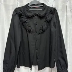 ブラウス 長袖 黒