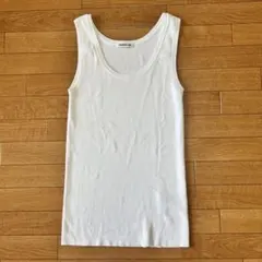MADISONBLUE マディソンブルー ノースリーブ タンクトップ 白 MADISONBLUE / マディソンブルー】CREW NECK SLEEVELESS TEE