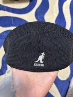 KANGOL ブラックハンチング帽　M