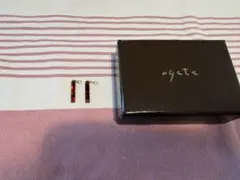 保証書付⭐︎agete アンバー ピアスチャーム