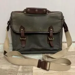 シルバーレイククラブ ショルダーバッグ オイルド コットン レザー IKETEI