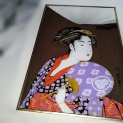 美人画 日本画 額装品 舞妓 桃翠 - メルカリ