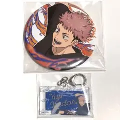 虎杖悠仁 呪術廻戦 セガラッキーくじ 缶バッジ アクリルキーホルダー