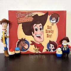 ディズニー トイストーリー ピクサー ラウンドアップ キャンバス 画風 絵画