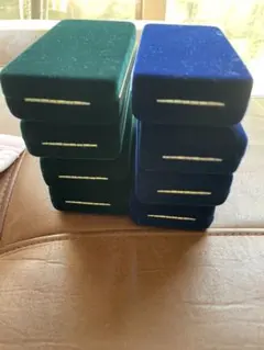 ジュエリーボックス 8個セット 緑 青