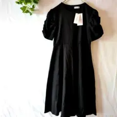 【新品タグ付き】rêve bleuロングワンピース綿×麻 SIZEM 〜L