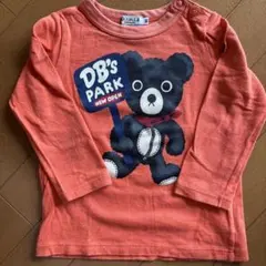 DOUBLE.B クマプリント 長袖Tシャツ 90