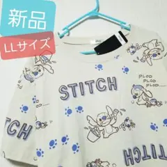 新品 リロ&スティッチ Tシャツ スティッチ 総柄 半袖 ディズニー