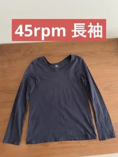 45rpm 長袖シャツ 紺 ネイビー サイズ3のサムネイル