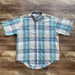 【90s】Levi’s COLORGRAPHS 半袖 シャツ グリーンチェック