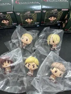 一番くじ 進撃の巨人 ちょこのっこフィギュア5体セット
