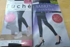 新品☆Tuché ブラック レギンス M-L 80デニール 2点セット
