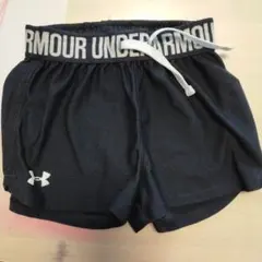 UNDER ARMOUR ブラック ランニングショーツ YSM