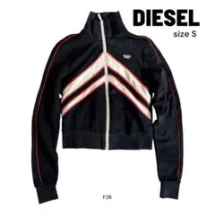 DIESEL ディーゼル　ジップ　パーカー ブラック　Sサイズ　美品　F26