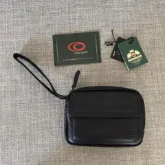 RONSON ポーチ　ウエストポーチ　2way 黒　牛革