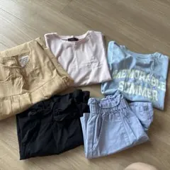 130 女の子　夏服　まとめ売り5点セット