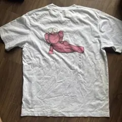 Kawsスタイル ピンクキャラクター Tシャツ XL