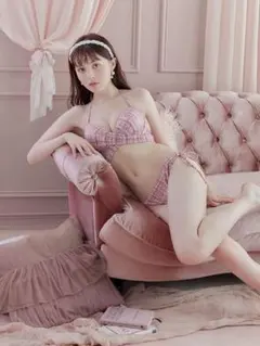 sugar 千鳥柄　バッククロスリボン　ビキニ　水着 sugar 千鳥格子柄 バッククロスリボン クロスビキニ - メルカリ