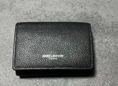 SAINT LAURENT ブラック三つ折り財布