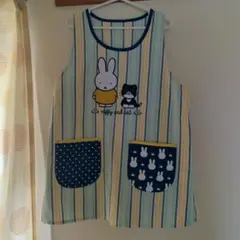 Miffy and cat エプロン M-Lサイズ ストライプのサムネイル