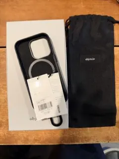 【ほぼ未使用】objects.io iPhone15pro カラビナ付