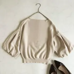 セルフォードCELFORD バルーンスリーブニット パフスリーブ プルオーバー