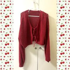 INGNI 赤 カーディガン M